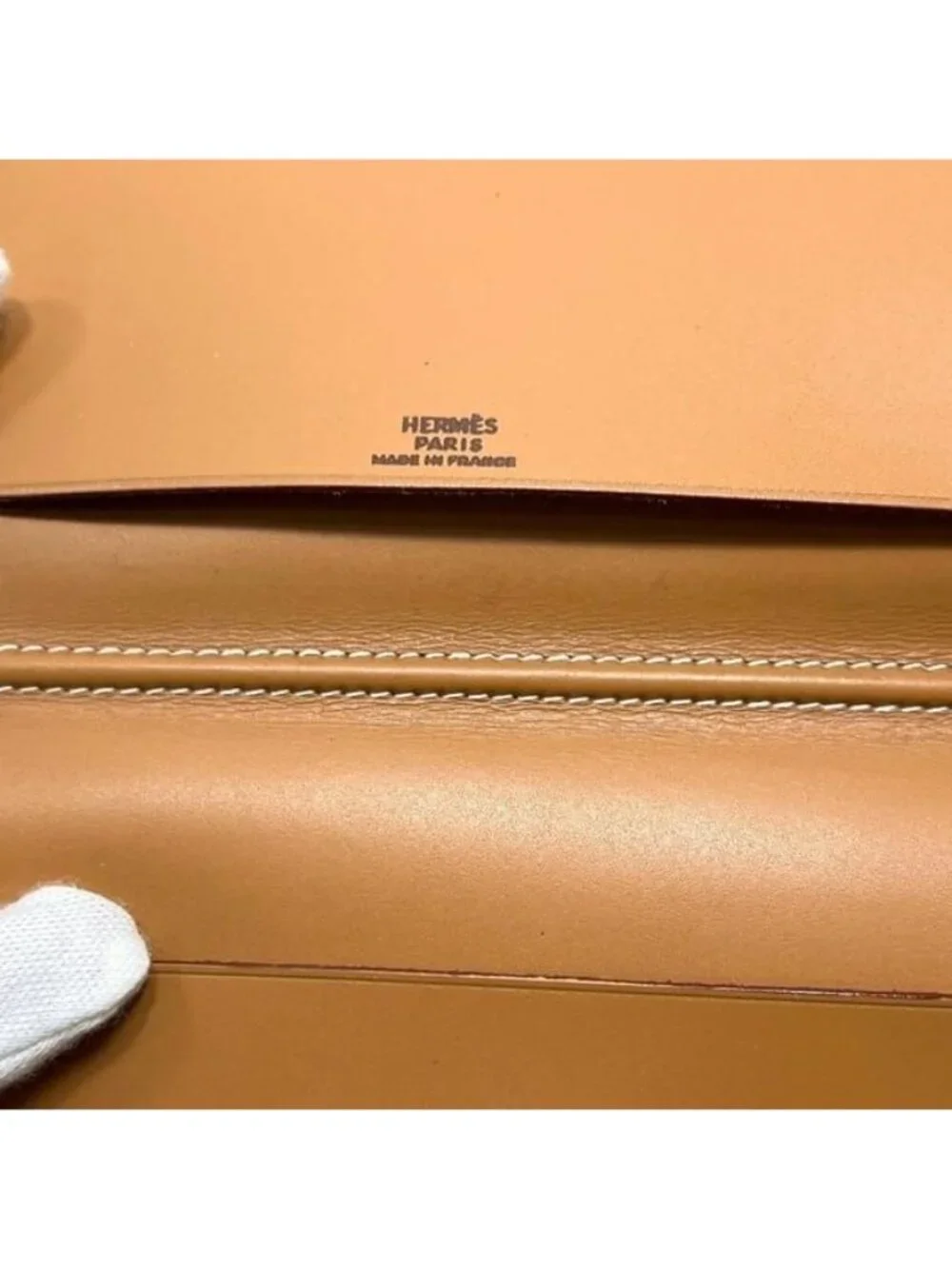 Hermes Notebook Cover Agenda PM Box Calf Camel Brown